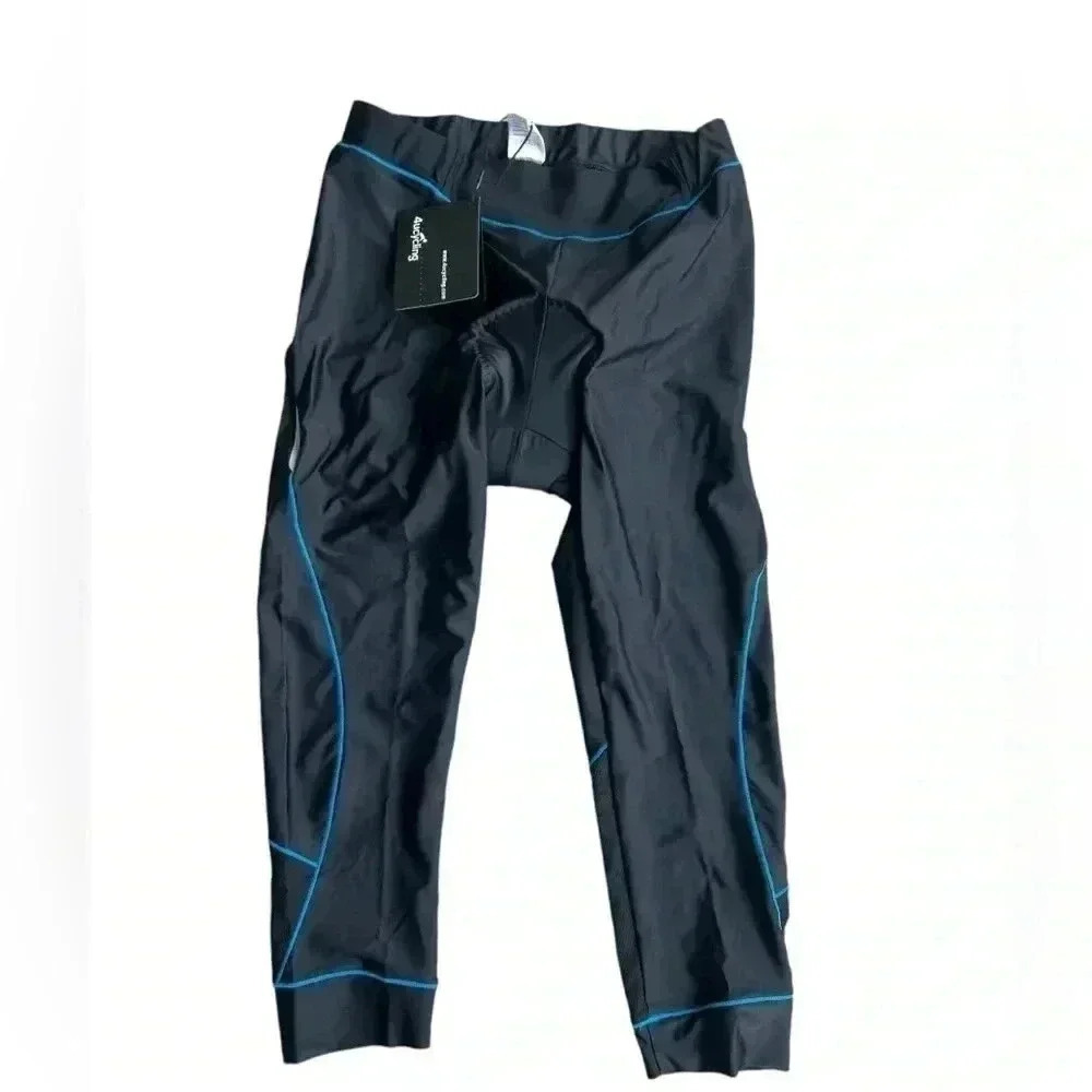 4 ucycling Women's 3/4 Bicycle Pants Black Blue New With Tags Size Large